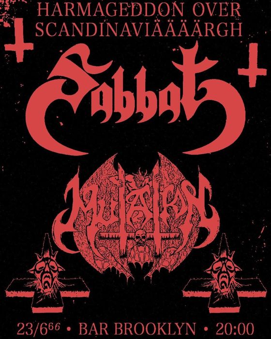 Poster: Sabbat and Mutation at Bar Brooklyn